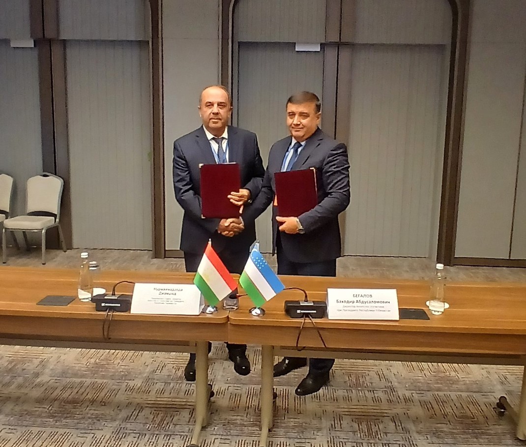 BETWEEN AGENCY ON STATISTICS UNDER THE PRESIDENT OF THE REPUBLIC OF TAJIKISTAN AND THE STATISTICAL AGENCY UNDER THE PRESIDENT OF THE REPUBLIC OF UZBEKISTAN SIGNED A MEMORANDUM OF UNDERSTANDING